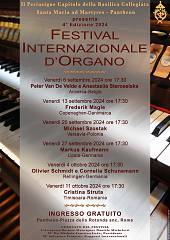 Festival internazionale d'organo al pantheon - roma